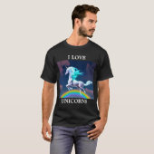 Niedliches Einhorn-T-Shirt für Erwachsene T-Shirt (Vorne ganz)