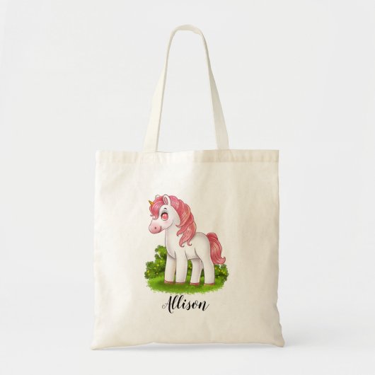 Niedliches Einhorn Tragetasche (Vorne)
