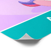 Niedliches Einhorn und Balloons Dream Grosses Pers Poster (Ecke)