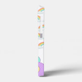 Niedliches Einhorn und Regenbogen Personalisiert  Case-Mate iPhone Hülle (Rückseite / Links)