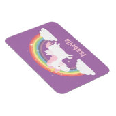 Niedliches Einhorn und Regenbogenmagnet für Mädche Magnet (Rechte Seite)