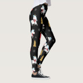 Niedliches Einhorn-Urlaubsmuster Leggings (Rechts)