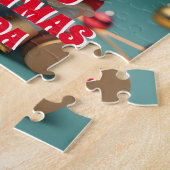 Niedliches Einhorn Weihnachten Personalisierte Kin Puzzle (Seite)