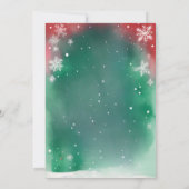 Niedliches Einhorn Weihnachten Weihnachten Party Save The Date (Rückseite)