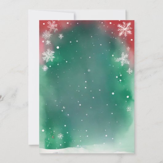 Niedliches Einhorn Weihnachten Weihnachten Party Save The Date (Rückseite)