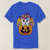 Niedliches Einhorn WItchy O Lantern Pumpkin Hallow T-Shirt (Design vorne)