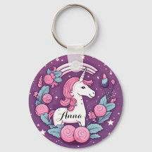 Niedliches Einhorndesign in rosa Personalisiert