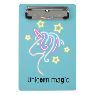 Niedliches Einhorndesign Mini Klemmbrett