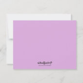 Niedliches Einhorngeschirr Mitteilungskarte (Rückseite)