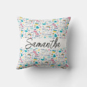 Niedliches Einhornkissen Kissen (Rückseite)