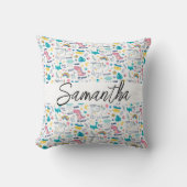 Niedliches Einhornkissen Kissen (Vorderseite)