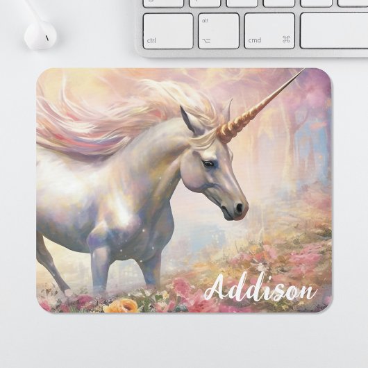 Niedliches Einhornmäusepad mit Vorlage des Individ Mousepad