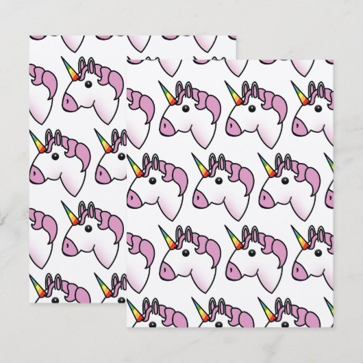 Niedliches Einhornmuster (Vorne/Hinten)