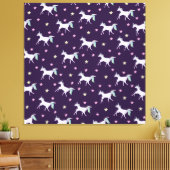 Niedliches Einhornmuster, Magische Pferdefreunde Leinwanddruck (Insitu (Wohnzimmer))