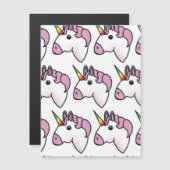 Niedliches Einhornmuster Magnetkarte (Vorne/Hinten)