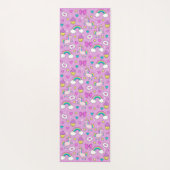 Niedliches Einhornmuster Yogamatte (Rückseite)