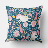 Niedliches Einhornpilz, Whimsiktier Kissen (Vorderseite)