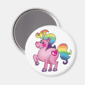 niedliches Einhornpony Magnet (Vorderseite/Rückseite)
