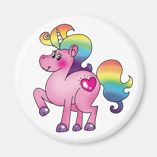 niedliches Einhornpony Magnet (Vorne)