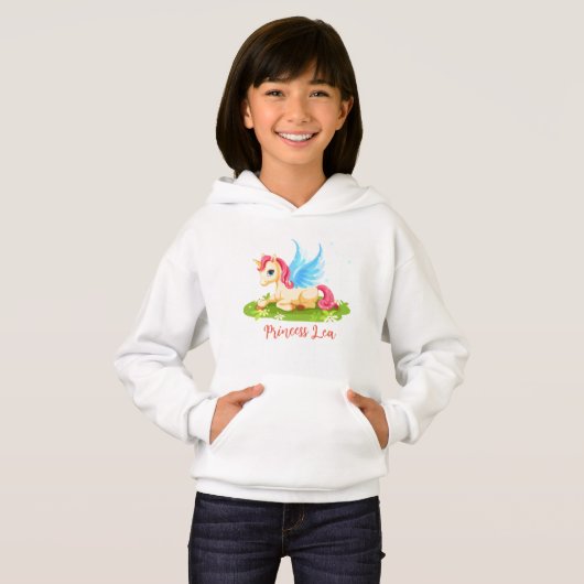 niedliches Einhornpullover Hoodie (Vorne ganz)