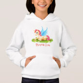 niedliches Einhornpullover Hoodie (Vorderseite)