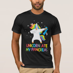 Niedliches Einicorn Pankreas Diabetisches Kind T-Shirt
