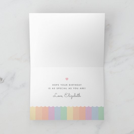 Niedliches Einige Sonnenlich und Blume glücklich G Karte (Innenseite)