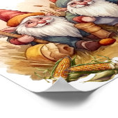 Niedliches Einkommen in landwirtschaftlichen Plaka Poster (Ecke)