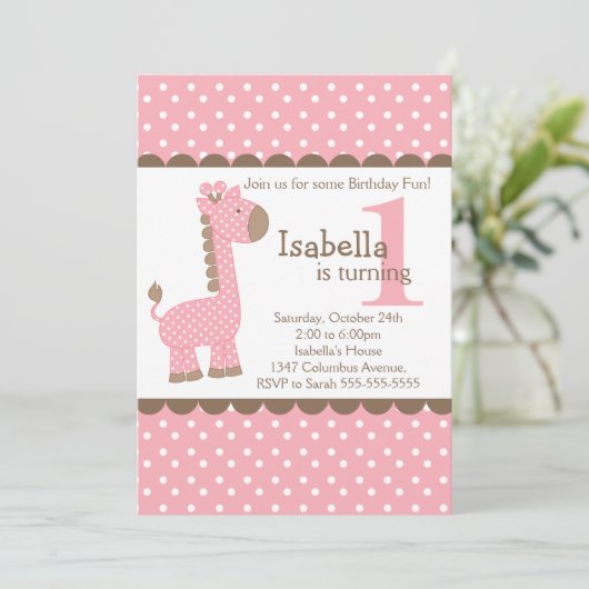 Niedliches Einladung (Stehend Vorderseite)