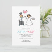 Niedliches Einladung (Stehend Vorderseite)