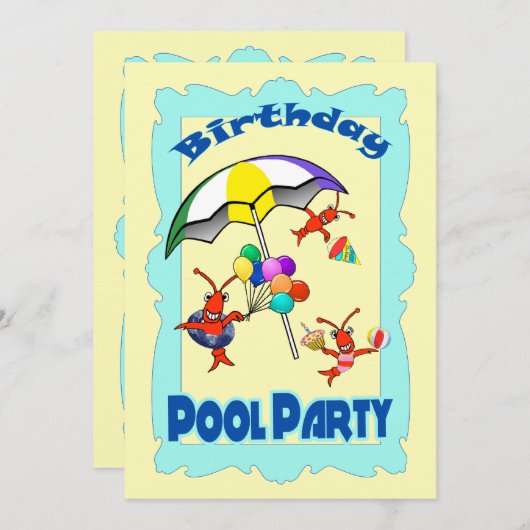 Niedliches Einladung (Vorne/Hinten)