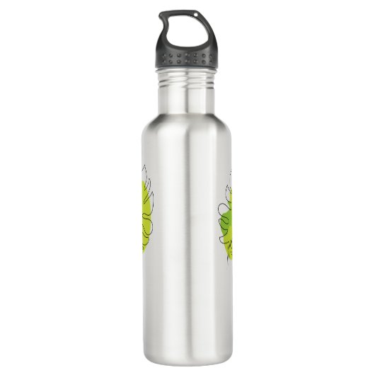 Niedliches einzeiliges, tropisches abgeschiedenes  edelstahlflasche (Rückseite)