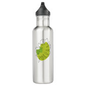 Niedliches einzeiliges, tropisches abgeschiedenes  edelstahlflasche (Rechts)