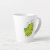 Niedliches einzeiliges, tropisches abgeschiedenes milchtasse (Rechte Ecke)