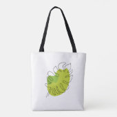 Niedliches einzeiliges, tropisches abgeschiedenes tasche (Rückseite)