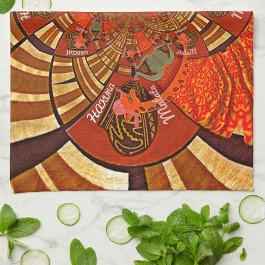 Niedliches einzigartiges Giraffe Animal Hakuna Mat Handtuch (Gefaltet)