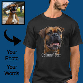 Niedliches, einzigartiges Gold Black Boxer Dog Vat T-Shirt
