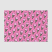 Niedliches Eis Creme Cones Muster Seidenpapier (Vorderseite)