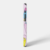 Niedliches Eis: Fruchtmuster. iPhone Hülle (Linke Seite)