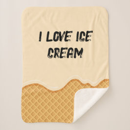 Niedliches Eis für ihre lustige süße Illustration Sherpadecke