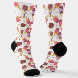 niedliches Eis gefliest Socken