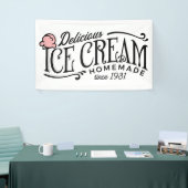 Niedliches Eis Party Banner (Messeveranstaltung)