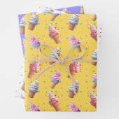 Niedliches Eis-Party-Design Geschenkpapier Set (Beispiel)