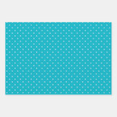 Niedliches Eisbärenmuster Rotblauer Polpunkt Geschenkpapier Set (Vorderseite)