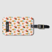 Niedliches Eiscreme-Gekritzel-Muster | addieren Gepäckanhänger (Vorderseite (Horizontal))