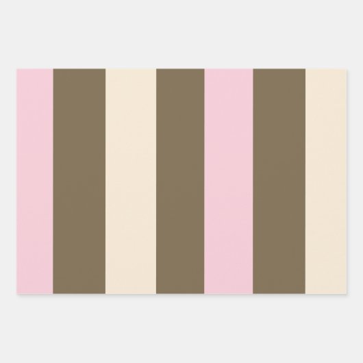 Niedliches Eiscreme-Kone-Muster in neapolitanische Geschenkpapier Set (Vorderseite 2)