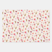 Niedliches Eiscreme-Party HandIllustrierte Origina Geschenkpapier Set (Vorderseite 2)