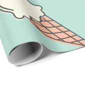Niedliches Eiscremepapier Geschenkpapier (Rolleneckpunkt)