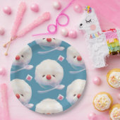 Niedliches Eisdockmuster Pappteller (Party)