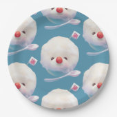 Niedliches Eisdockmuster Pappteller (Vorderseite)